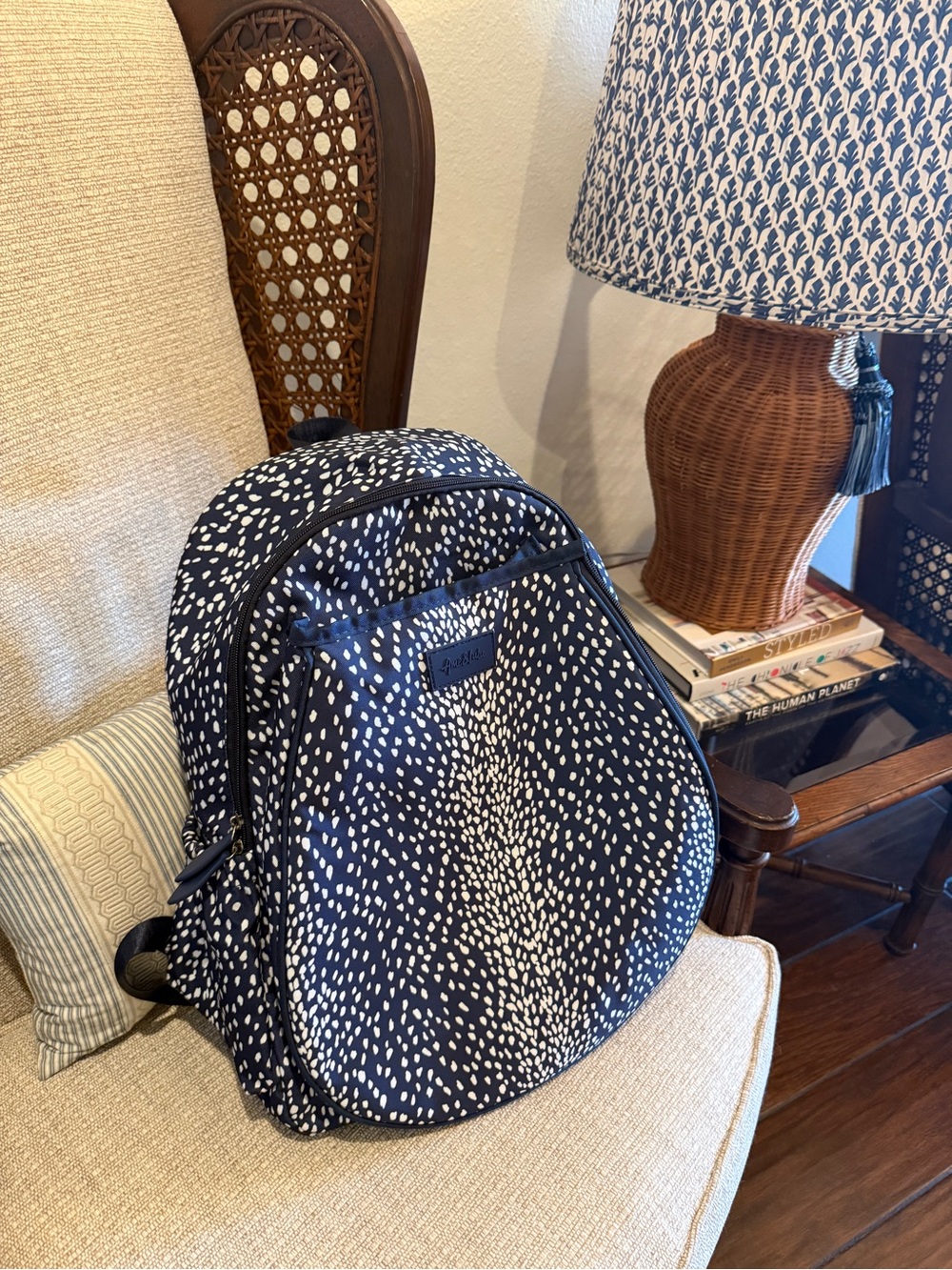 Navy and White Tennis Bag Match Ready!